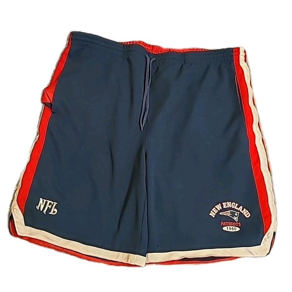 NFL New England Patriots Shorts Reversible Blue / White / Red & Red / Blue